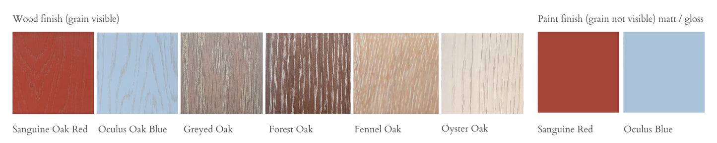 Furniture colour and finish sample tile
